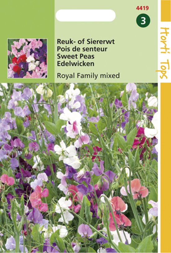Reukerwt Royal Family Mix (Lathyrus odoratus) 60 zaden HT